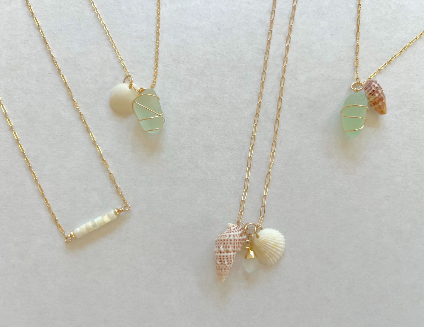 Mother of Pearl Bar Necklace