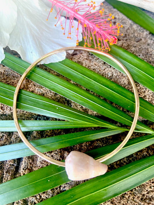 14k Gold Filled Cone Shell Bangle